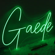 Gaede Green Neon Sign