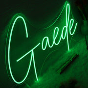 Gaede Green Neon Sign