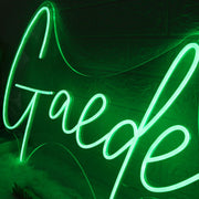 Gaede Green Neon Sign