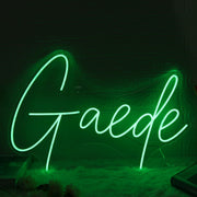 Gaede Green Neon Sign