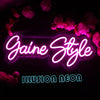 Gaine Style Purple Neon Sign