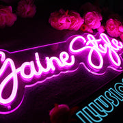 Gaine Style Purple Neon Sign