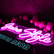 Gaine Style Purple Neon Sign