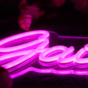 Gaine Style Purple Neon Sign