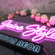 Gaine Style Purple Neon Sign