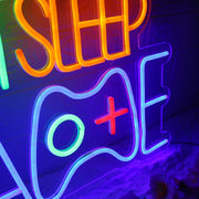 Game Eat Sleep Custom Neon Sign