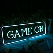 Game On Blue LED Custom Neon Sign