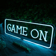 Game On Blue LED Custom Neon Sign