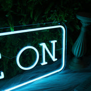 Game On Blue LED Custom Neon Sign