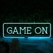 Game On Blue LED Custom Neon Sign