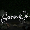 Game On White Custom Neon Sign