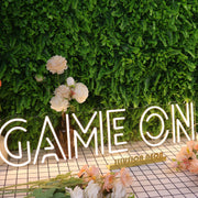 Game On Yellow Neon Sign