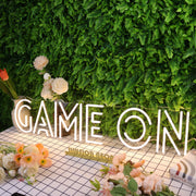 Game On Yellow Neon Sign