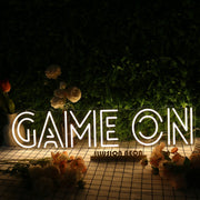 Game On Yellow Neon Sign