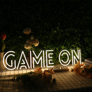 Game On Yellow Neon Sign