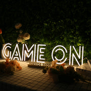 Game On Yellow Neon Sign