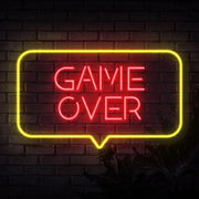 Game Over Neon Sign