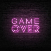 Game Over Neon Sign