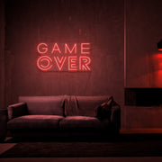 Game Over Neon Sign