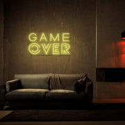 Game Over Neon Sign