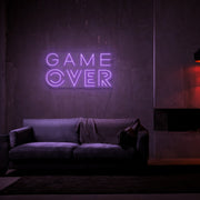 Game Over Neon Sign