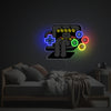 Gamepad Monster LED Neon Acrylic Artwork