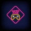 Gamer Zone Neon Sign