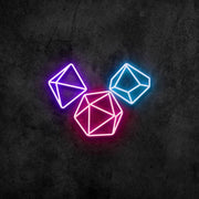 Gaming Dice Neon Sign