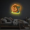 Gary With Halloween Decoration LED Neon Acrylic Artwork