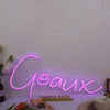 Geaux Purple Neon Sign