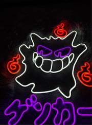 Gengar Fire Neon Sign