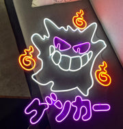 Gengar Fire Neon Sign