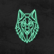 Geo Wolf Neon Sign