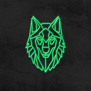 Geo Wolf Neon Sign