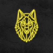 Geo Wolf Neon Sign