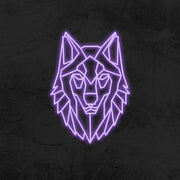 Geo Wolf Neon Sign