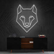 Geometric Wolf Neon Sign