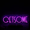 GETSOME Purple Neon Sign