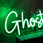 Ghost Green Neon Sign