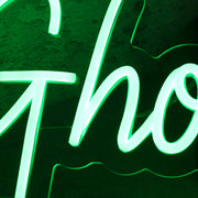 Ghost Green Neon Sign