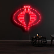 GI Joe Cobra Commander Snake Eyes Neon Sign