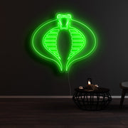 GI Joe Cobra Commander Snake Eyes Neon Sign