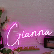 Gianna Pink Neon Sign