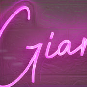 Gianna Pink Neon Sign