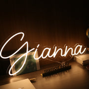 Gianna Yellow Neon Sign