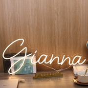 Gianna Yellow Neon Sign