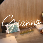 Gianna Yellow Neon Sign