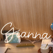 Gianna Yellow Neon Sign