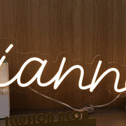 Gianna Yellow Neon Sign