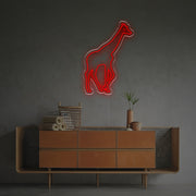 Giraffe Line Drawing LED Neon Sign